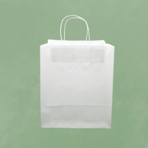White paper bags with handle