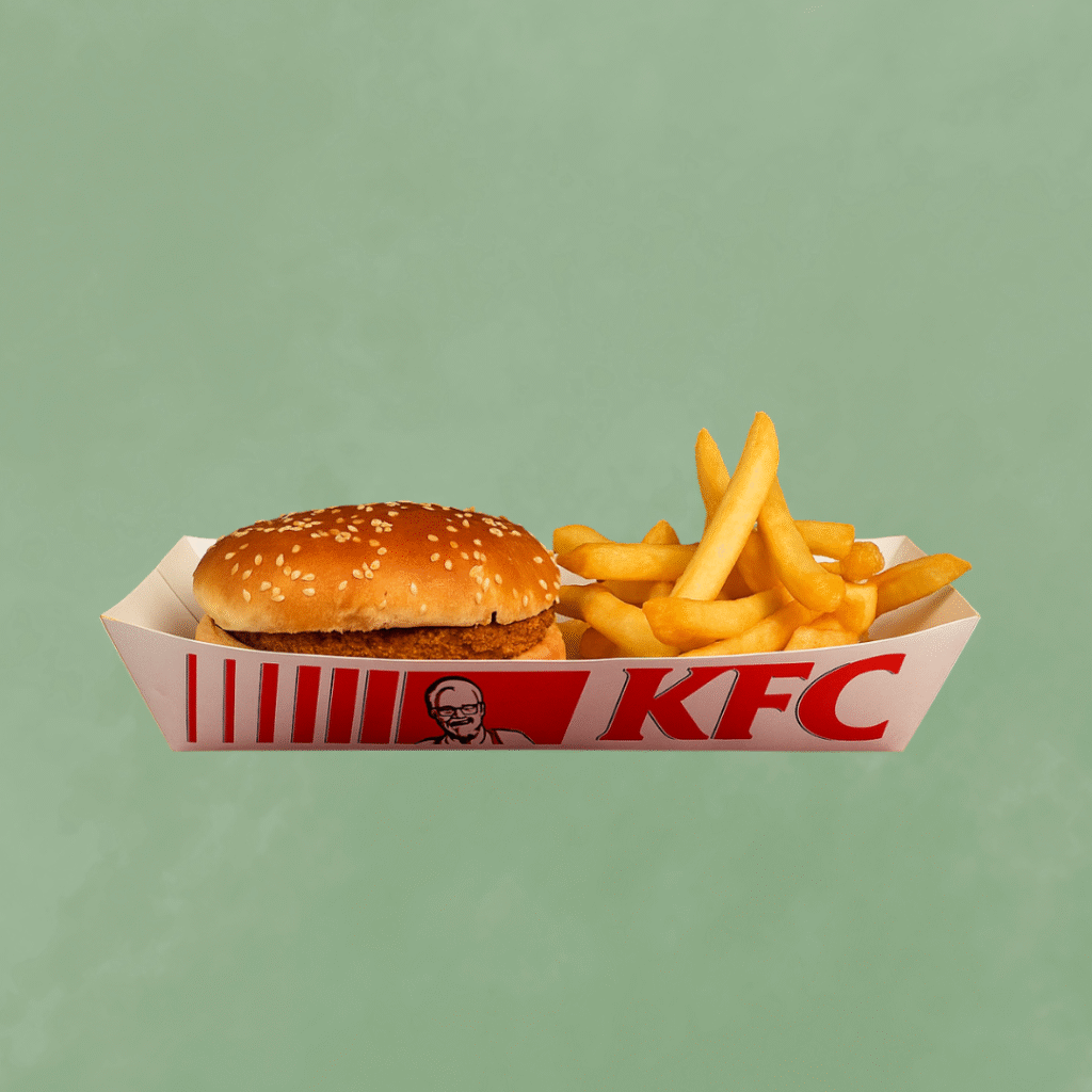 KFC boat food paper tray