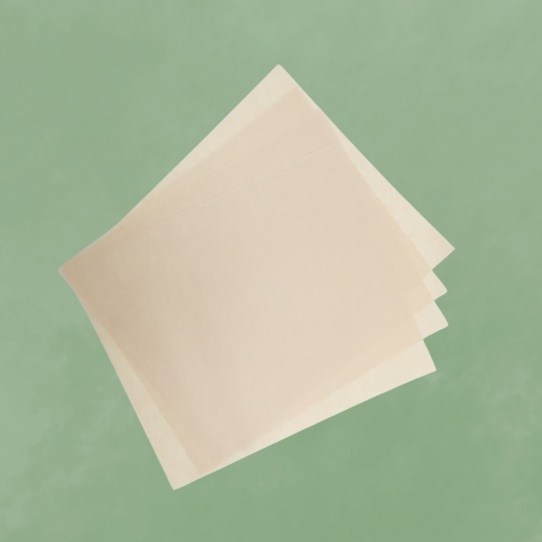 Food wrapping paper sheets brown