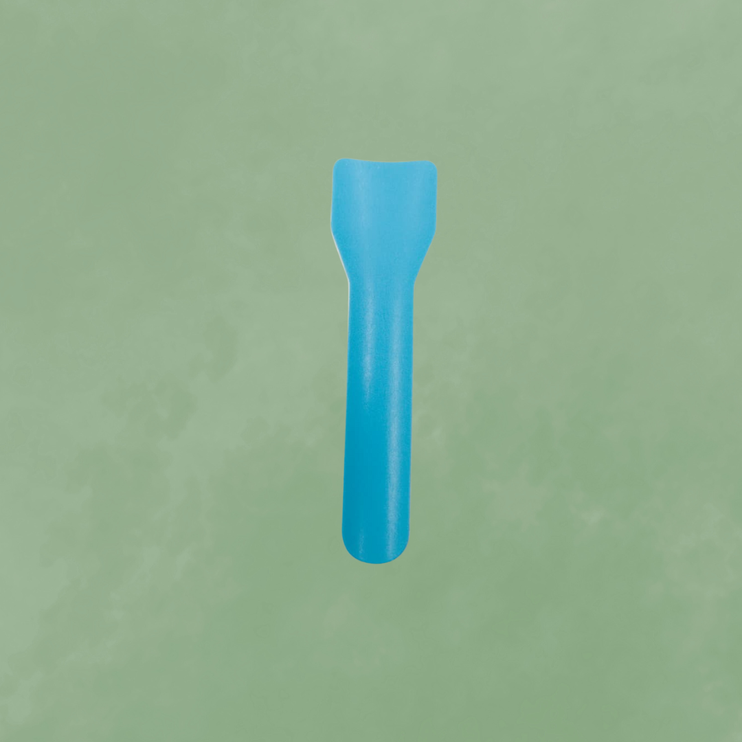 Ice-cream paper cutlery Blue