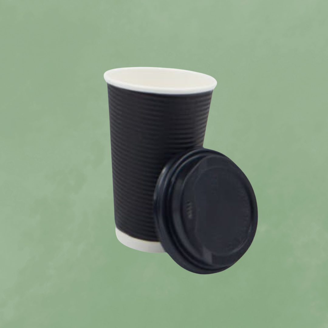 Ripple Wall Paper Cup with lid