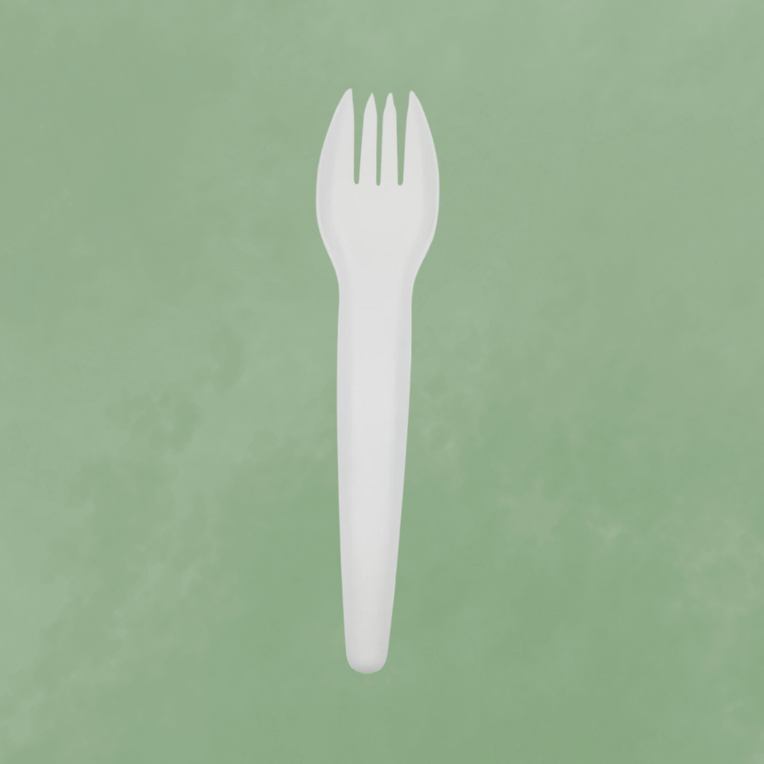 Paper fork white