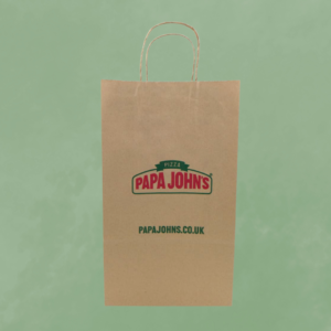 Brown Custom Printed Paper Bags With Handle