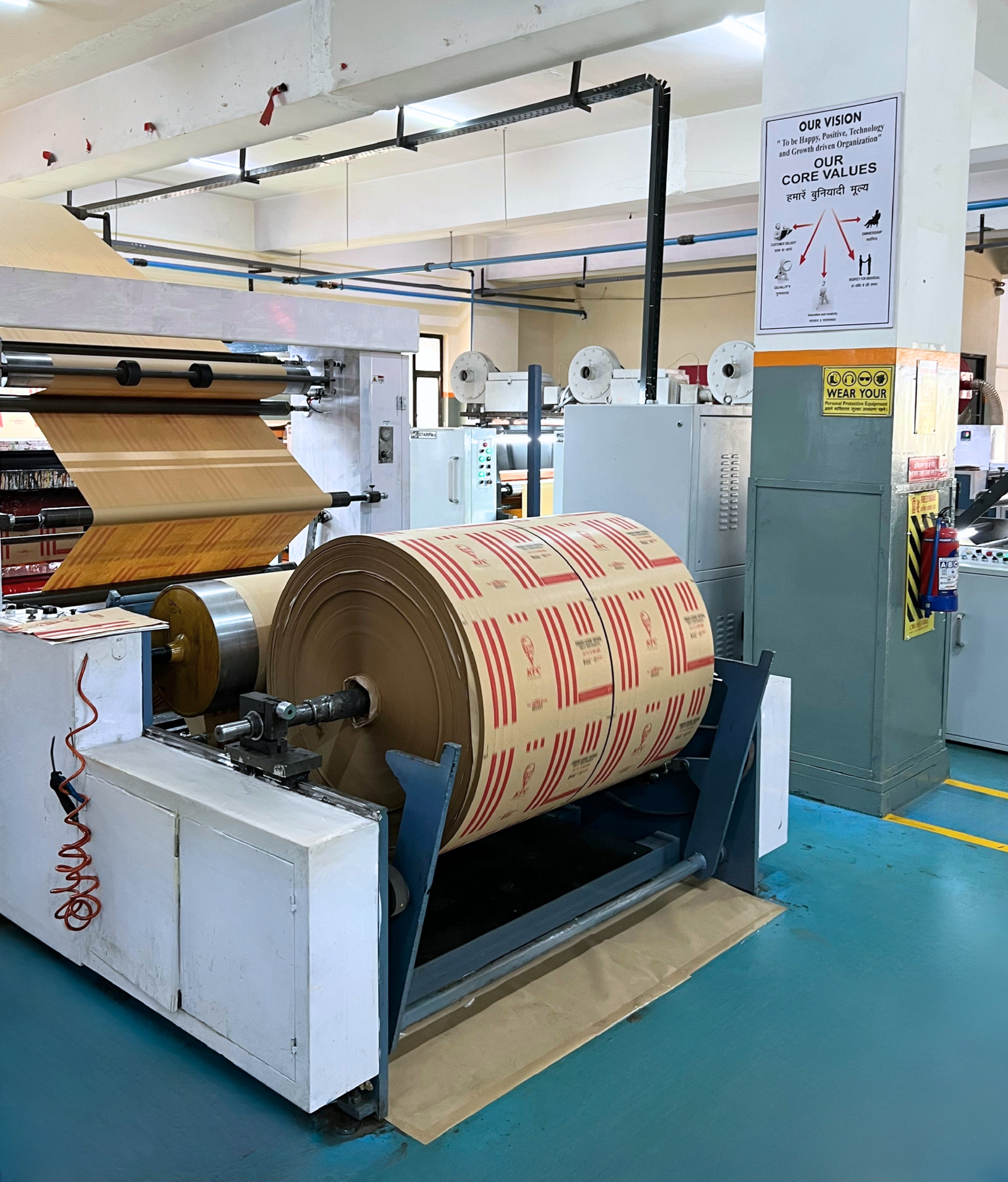 Factory image paper bags machine