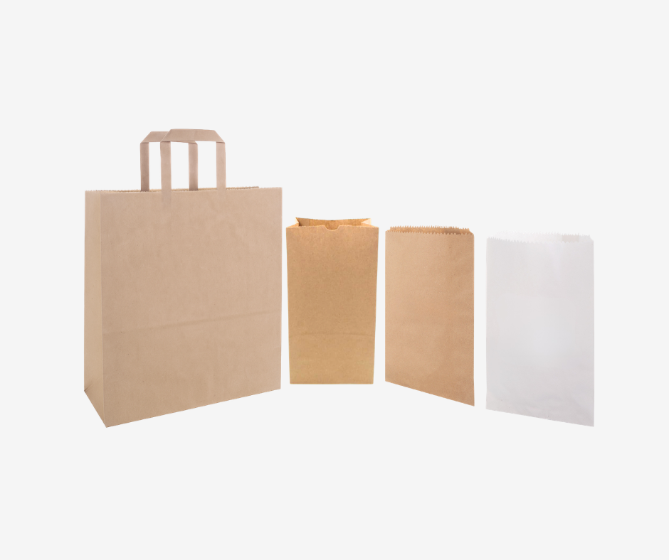 Paper Bags - Handle Carry, SOS, V-bottom