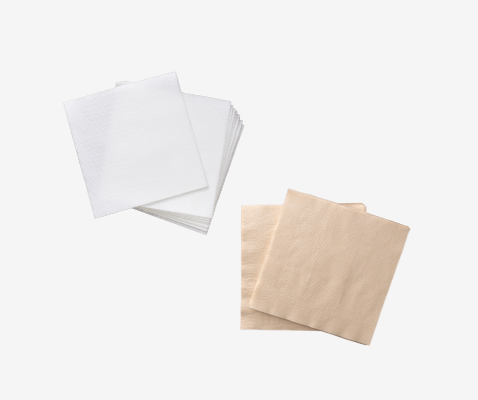 White and brown Tissue